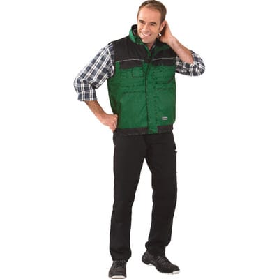 Planam Weste Outdoor Dust Gr. 3XL farngrün/schwarz