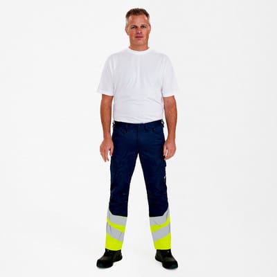 Engel - Warnschutz Bundhose Safety Herren 2546-314 Gr. 56 blue ink/gelb