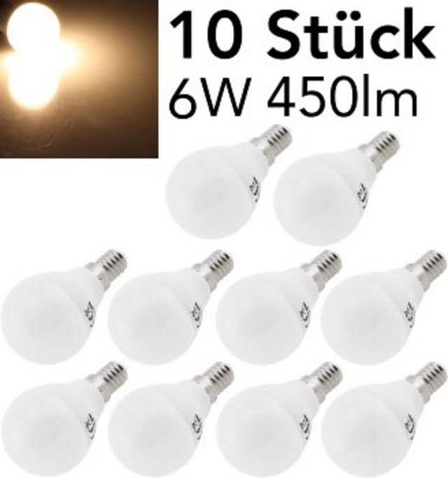 Led Tropfenlampe E14 'T50 Promo', warmweiß, 6W
