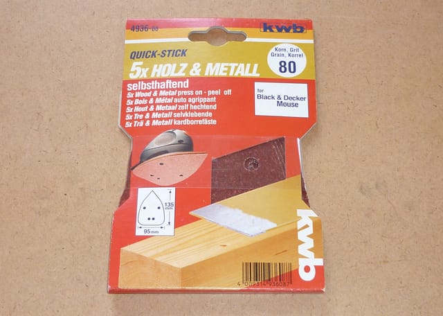 Schleifpads kwb Dreieckig 96x136 mm 5 Stück