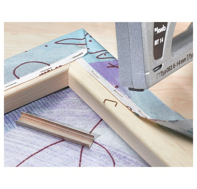 KWB - Heft Sortiment 8 10 u. 14 mm, versch. Längen, Typ 53 Feindraht, 11,45 mm Breit, je 1000 Klammern, Set