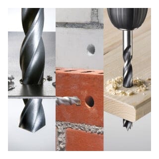 109154 hss Stein-Spiralbohrer-Set 9teilig 5 mm, 6 mm, 8 mm, 3 mm, 4 mm, 5 mm, 3 mm, 4 mm, 5 mm - KWB