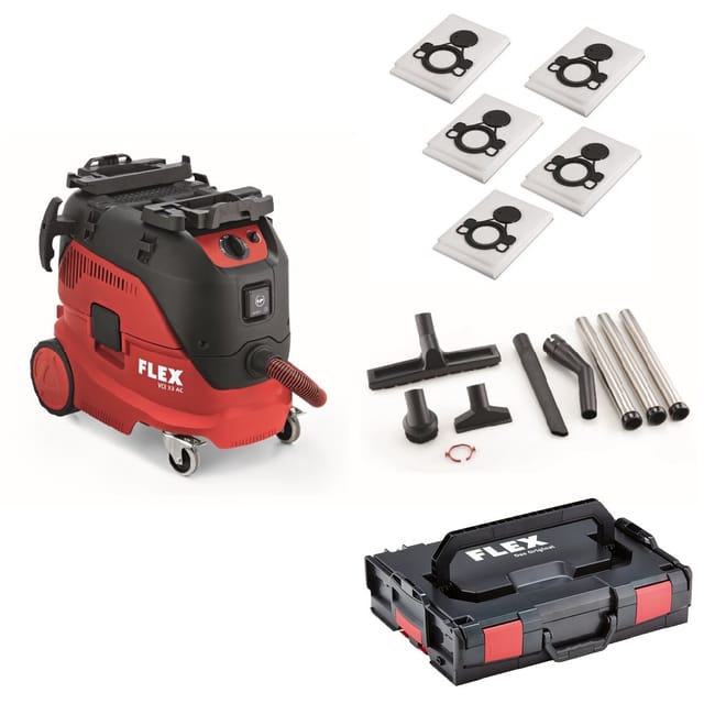 Sicherheitssauger vce 33 l AC-Set 230/CEE Filtersack fs-f vce 33-44 l/m tk - Flex