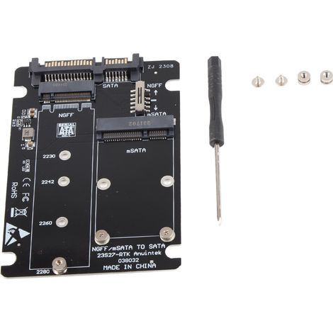 2-in-1 Mini M.2 Ngff Und Msata Ssd Zu Sata 3.0 Festplattenadapter-/konverterkarte