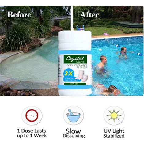 Clear Balance Multifunktions-brausetabletten Für Die Poolreinigung, Chlortabletten Für Die Poolpflege