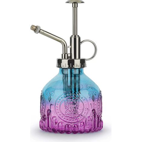 Gießkanne Aus Glas, 200 Ml, Retro-stil Mit Sprühkopf Und Sprühfunktion