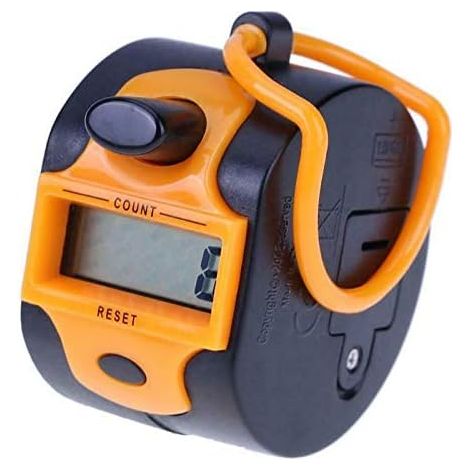 5-stelliger Manueller Digitalzähler Für Runden/sport/training/schule/veranstaltungen (orange)