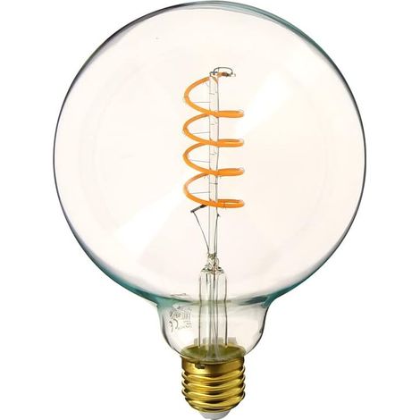E27 Globe G125 Led-lampe Mit Spiralglühfaden, 4 W, 300 Lm, Warmweiß, Für Die Inneneinrichtung