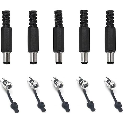 5-poliger Stecker, 5,5 Mm X 2,1 Mm, Lötanschluss, Elektronik