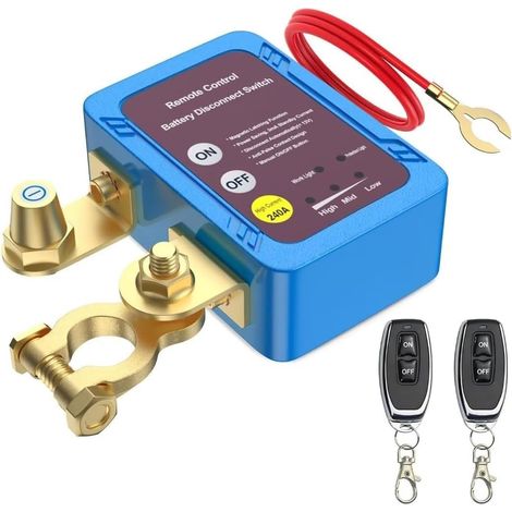 12v-batterieschutzschalter – 240a Automatischer Schalter – Tiefentladeschutz – Fernbedienung Inklusive – Kompatibel Mit 12v-fahrzeugen