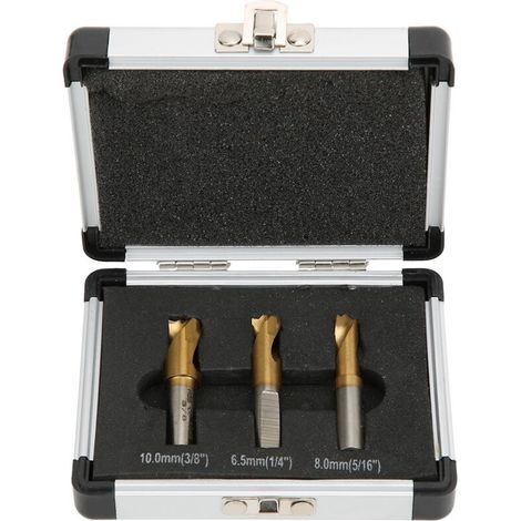 Hss-co-kobalt-punktschweißbohrer-set, Schneidzubehör, 1/4 Zoll, 5/16 Zoll, 3/8 Zoll, 3-teilig