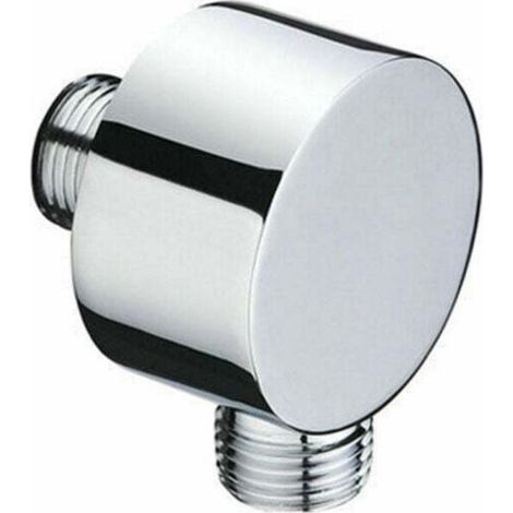 Rundrohrverbinder – Wandwinkel Aus Verchromtem Messing – Universal – 1/2" – Sandverbinder – Duscharmatur