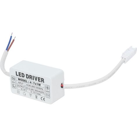 4–7 X 1-w-led-treiber, Konstantstrom, 300 Ma Eingang, Ac 85–265 V Ausgang, Dc 12–26 V Netztransformator