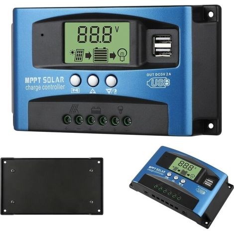 40a Mppt 12v/24v Usb-solarladeregler, Automatische Entladung, Lcd-solarpanelregler