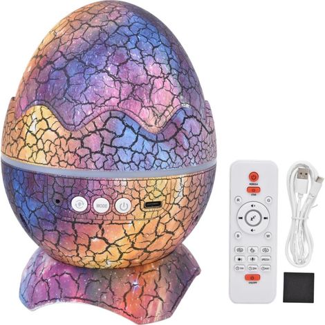 Dinosaurier-ei-sternenprojektor, Einstellbarer Winkel, Weißes Rauschen, Bluetooth-nachtlicht Mit Fernbedienung