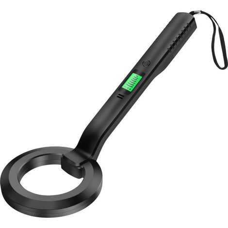 Tragbarer Metalldetektor, Schatzsuchdetektor, Lcd-bildschirm, Akustischer/vibrationsalarm, Mit Niederspannungsanzeige, Wasserdicht (ip66), Lieferung Ohne Batterien