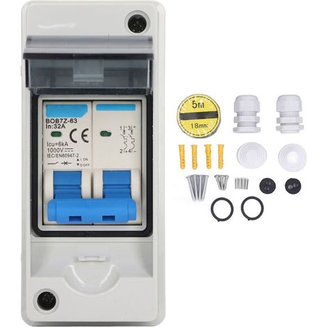 32a 6ka Ip65 Dc Pv-leistungsschalter – Überspannungs- Und Überlastschutz – Für Solaranlagen Bis 1000v – Schnelle Installation