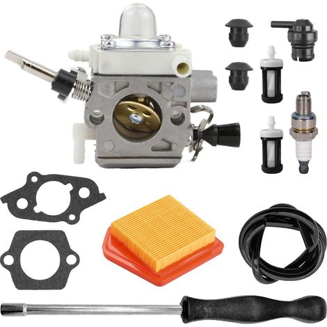 Vergaser Für Fs240, Fs240c, Fs240r, Fs240rc, Fs260c, Fs260r, Fs360c, Fs410c – Chemikalienbeständig – Inhalt: Luftfilter, Zündkerze, Dichtungen, Schlauch