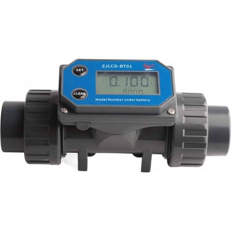 Digitaler Upvc-durchflussmesser Für Bewässerungsanlagen – Genauigkeit ± 2 % – Durchflussbereich 10–120 L/min – Empfindliches Elektronisches Display