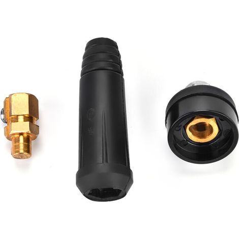 Schwarzer Schnellverbinder Für Schweißkabel Im Europäischen Stil Dkj10-25, Schnellmontageadapter, 1 Stück