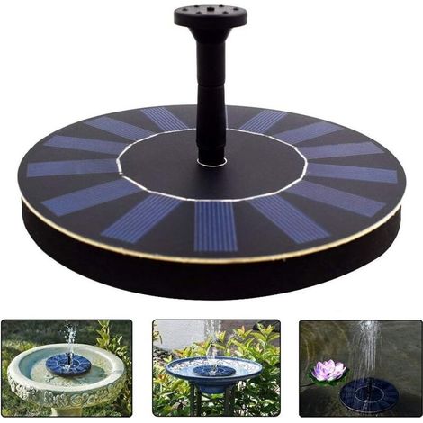 Schwimmender Solarbrunnen (1,4 W) – Monokristallines Siliziumpanel – 4 Sprühdüsen Für Kleine Teiche Und Aquarien