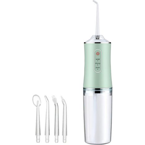 Tragbarer, Über Usb Aufladbarer Wasserflosser, Tragbarer Wasserflosser, Wassertank Und Reiniger Smart Punch 220 Ml – Grün