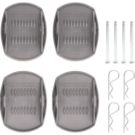 Hebeplatten Für Wohnwagenheber, 4 Stück, Lastverteilung, Rostfrei, Hochfest, Robust, Adapter Für Wohnmobilheber