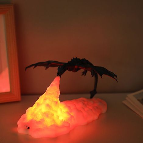 Wiederaufladbare Led-lampe „fliegender Drache“, Nachtlicht, Geschenk Für Kinder, Wohnzimmerdekoration Für Zuhause
