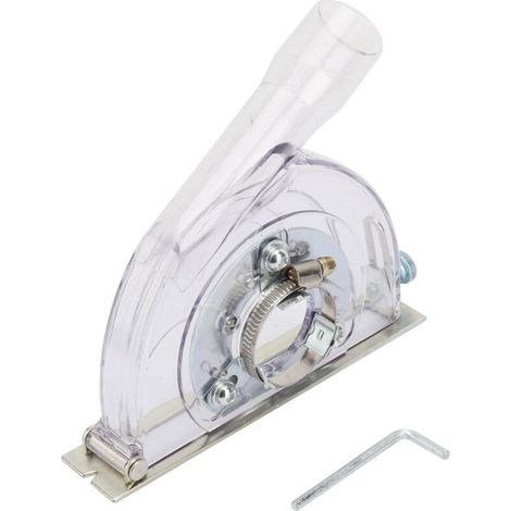 Staubschutzhaube Für 100/125/150-mm-winkelschleifer – Fängt 95 % Des Staubs Auf – Transparente Polycarbonat-hülle – Einstellbare Schnitttiefe