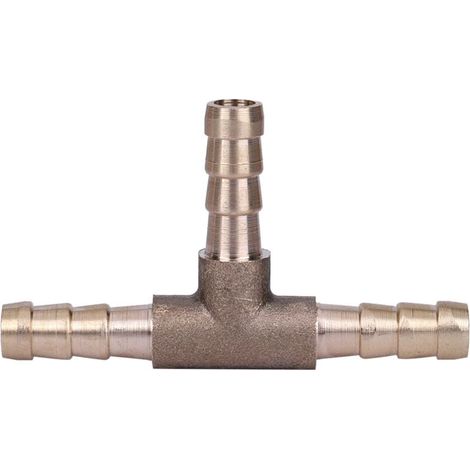 3-wege-kraftstoffschlauchverbinder, Messing-t-stück, 6 Mm Für Gas-, Öl- Und Druckluftschläuche