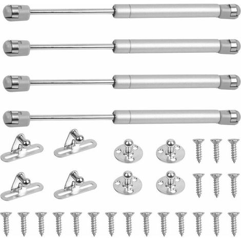 100n Gasfeder Für Möbel – Set Mit 4 X 27 Cm Gasfedern Aus Walzstahl – Geräuschloses Dämpfungssystem Für Türen Und Schränke