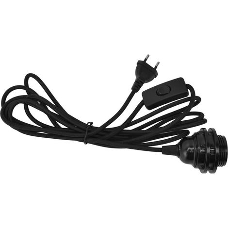 E27-fassung Für Pendelleuchten – 3,5 M Langes Kabel Mit Schalter – Eu-stecker 100–240 V – Schwer Entflammbares Abs-material