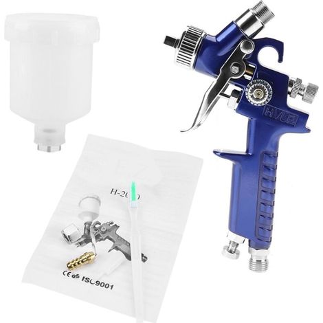 H-2000a Professionelle Pneumatische Spritzpistole Mit 1,0 Mm Düse, 125 Ml, Für Die Autolackreparatur (1,0 Mm)