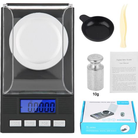 Mini-taschenwaage, Hohe Präzision 0,001 G, Mit Digitaler Led-anzeige (10 G)