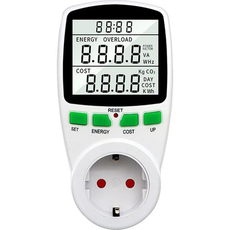 3680-w-stromzähler – Energieverbrauchsüberwachung – 230-v-spannung – 16-a-maximalstrom – Steckdose