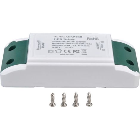 12v 24w 2a Led-treiber – Transformator Für Led-streifen Und Schrankbeleuchtung – Ac 100–240v – Einfache Und Sichere Installation – Ac 100–240v
