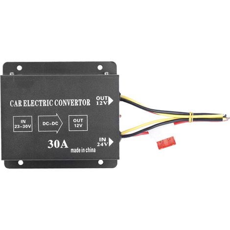 30a 360w Gleichstrom-spannungswandler 24v Auf 12v – Schaltregler – Robustes Metallgehäuse – Versorgt 12v-geräte Mit Strom