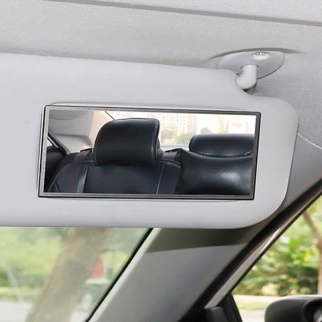 Quadratischer, Selbstklebender, Tragbarer Hd-schminkspiegel Für Den Fahrzeuginnenraum
