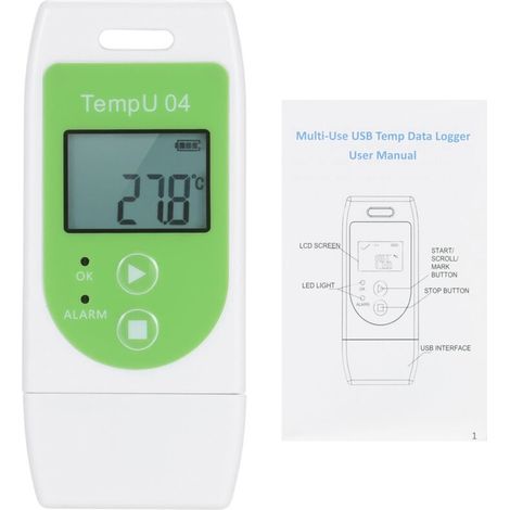 Datenlogger, Mehrzweck-usb-temperaturrekorder, Wiederverwendbarer Temperaturrekorder Mit Einer Aufzeichnungskapazität Von 32.000