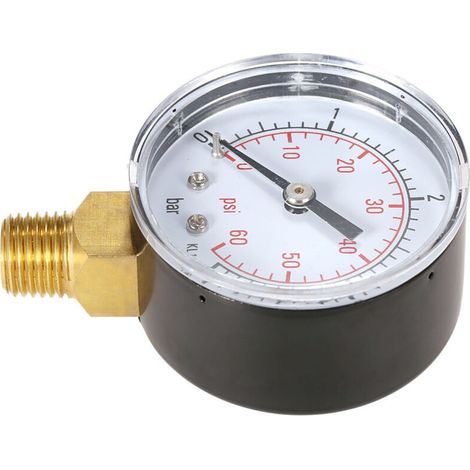 50-mm-poolfilter-wasserdruckmesser, Hydraulikdruckmesser, 1/4"-npt-gewinde
