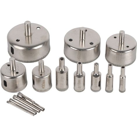 14-teiliges Set 3-70 Mm Diamantbeschichtete Lochsägenbohrer Zum Schneiden Von Glasmarmorfliesen