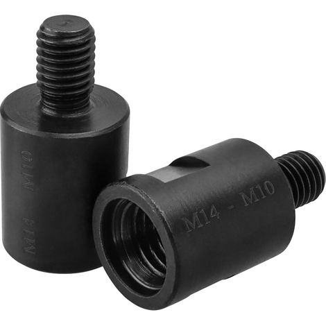 M14-innengewinde Auf M10-außengewinde-schleifaufsatzadapter – Behandelter Legierter Stahl – Länge 42 Mm – Für Winkelschleifer Und Poliermaschinen