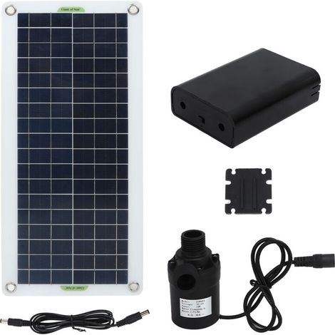 30-w-solarwasserpumpe – Fördermenge 800 L/h – Spannung 12 V Dc – Für Gewächshäuser Und Wohnmobile – Einfache Installation Mit Solarpanel