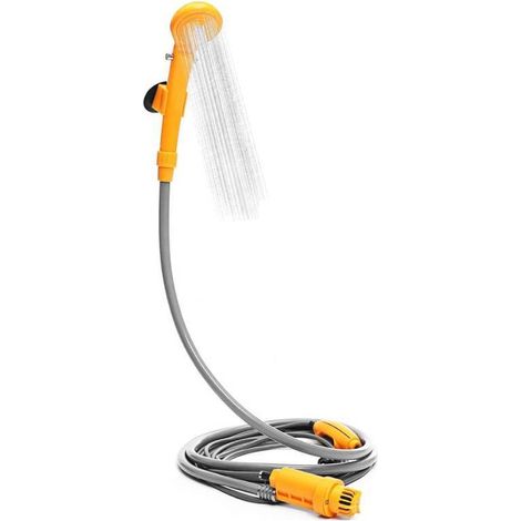 Tragbares 12-v-camping-waschset Mit Wasserpumpe, 5-m-kabel, Kfz-zigarettenanzünderadapter, 3,5 L/min Wasserdurchflussrate, Geeignet Zum Waschen Von Autos Oder Haustieren