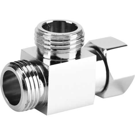 3-wege-umsteller Aus Verchromtem Messing G1/2", T-förmiger Adapter, Geeignet Für Montierten Duscharm