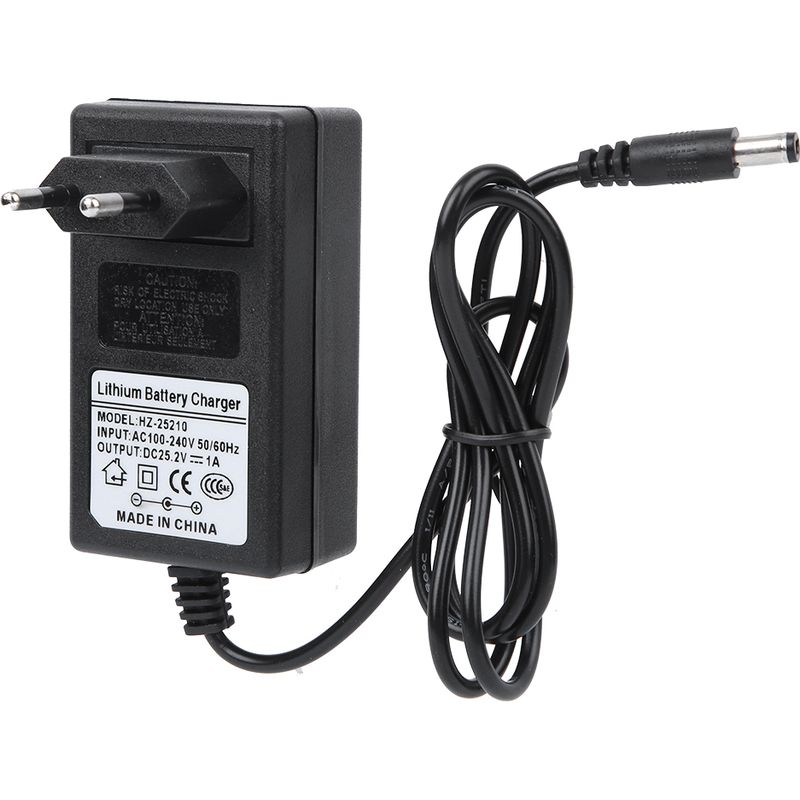 Tragbares Akkuladegerät Aus Kunststoff Für Fascia-pistolen, Adapter Für 100–240 V, Eu 25,2 V