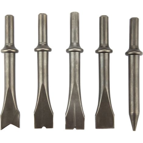5-teiliges Druckluftmeißelset Für Drucklufthämmer (150/190/250 Mm)