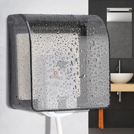 Durchscheinende Schwarze Kunststoff-steckdosenabdeckung Typ 86, Wasserdichte Wanddose Für Außen-, Badezimmer- Und Küchensteckdosen (12,2 × 10,8 × 7,3 Cm)