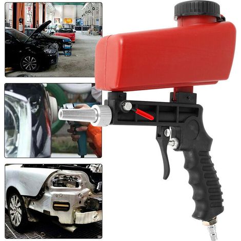 – Pneumatische Sandstrahlpistole (90 Psi) – Maximale Fördermenge 7,0 Cfm – Leichtes Aluminium – Verstellbares Werkzeug Für Präzises Sandstrahlen – 90 Psi