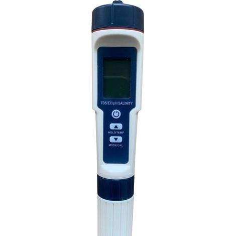 5-in-1 Ph-tester, Wasserqualitätstester Ph/tds/ec/salzgehalt/temperatur